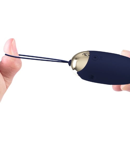 Ou violet vibrator cu telecomandă LCD