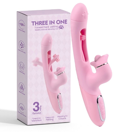 Vibrator roz cu fluturi
