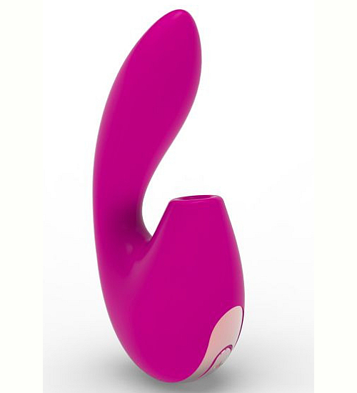 Vibrator roz cu stimulare prin aspirație a clitorisului