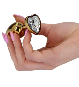 Plută de aur cu inimă de diamant