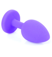 Dop de silicon violet cu cristal roșu