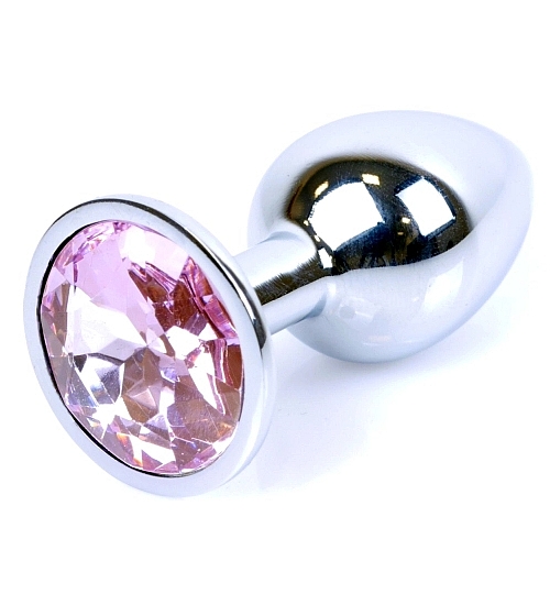 Plug anal cu cristal roz