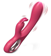 Vibrator USB rezistent la apă cu suliță clitoridiană