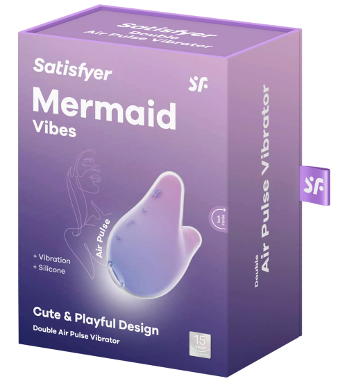 Stimulator clitoridian Mermaid - vibrații + unde de presiune