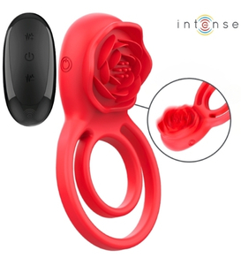 Trandafir vibrator pe un inel cu telecomandă