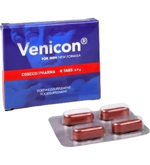 Venicon pentru erecții puternice - 4 tablete.