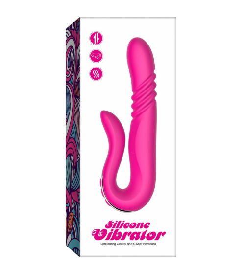 Vibrator multifuncțional din silicon