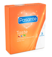 Prezervative colorate Pasante Taste - 3 buc.