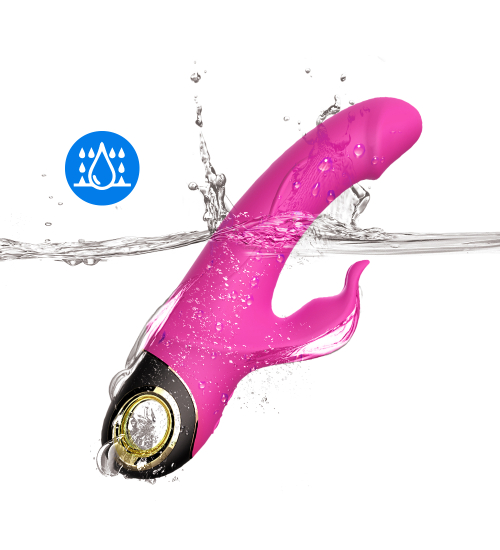 Vibrator iepuraș roz - neted