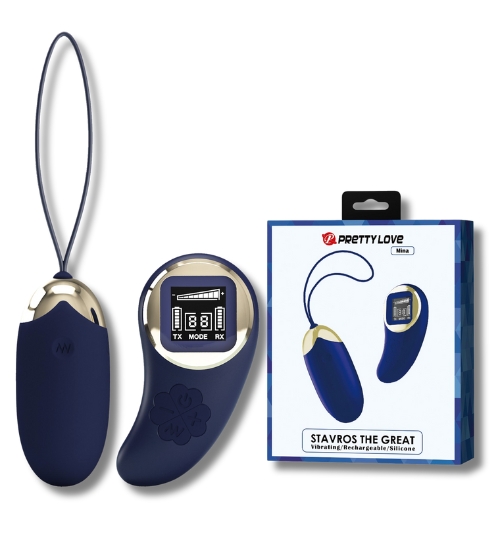 Ou violet vibrator cu telecomandă LCD