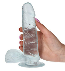 Dildo transparent alunecos