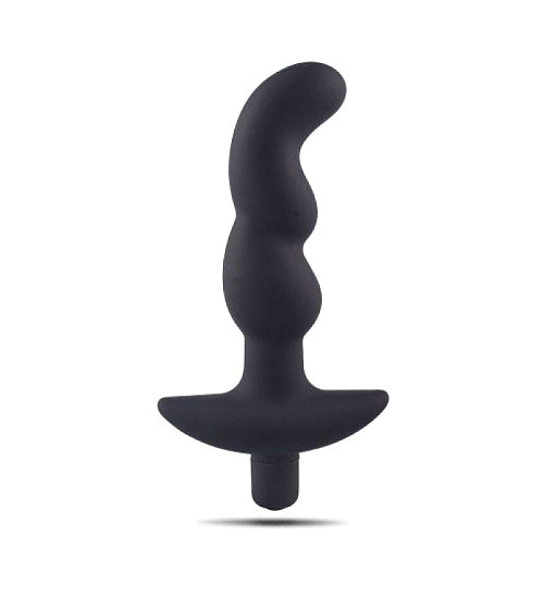 Vibrator anal din silicon negru