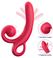 Vibrator cu stimulare a limbii și a clitorisului