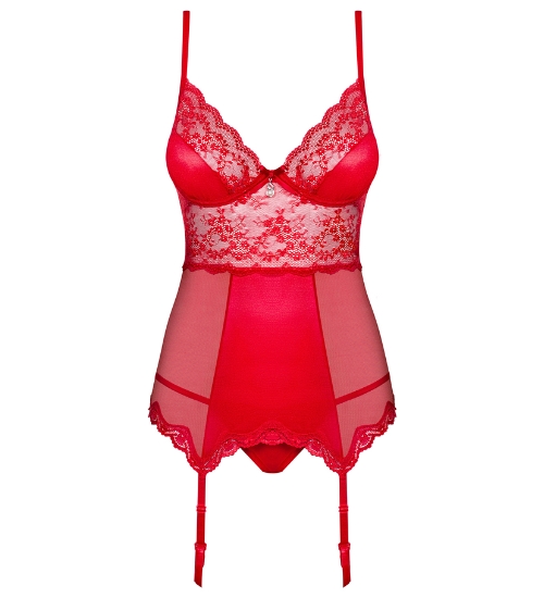 Tentant corset roșu