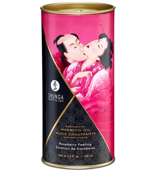 Ulei de masaj senzual cu aromă de zmeură