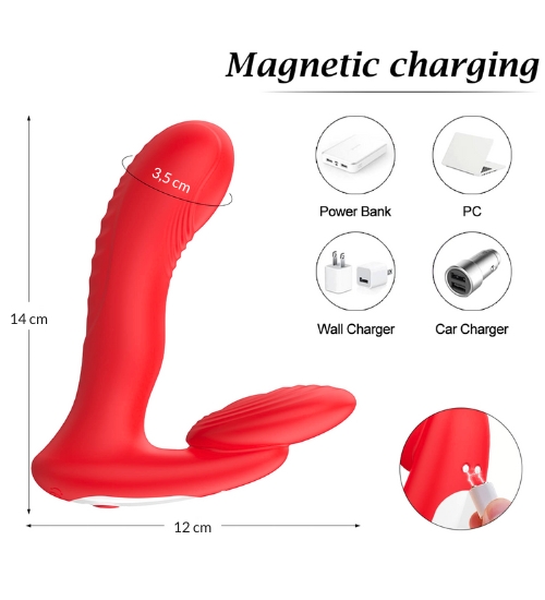 Vibrator cu deget și funcție de încălzire