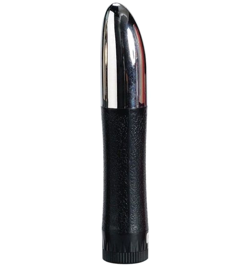 Vibrator argintiu și negru