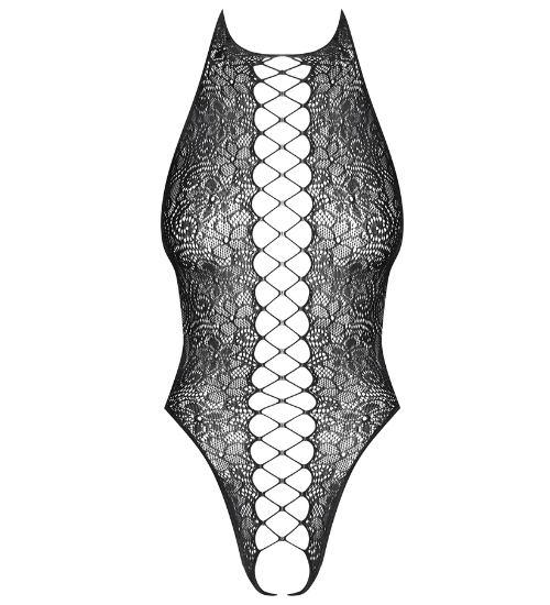 Bodysuit îndrăzneț cu imitație de legătură