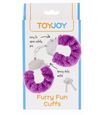 Cătușe cu blană - violet