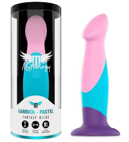 Dildo pastel în trei culori Mythology