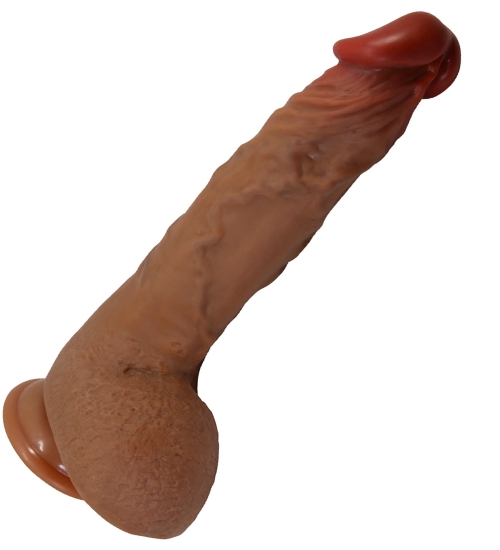 Vibrator rotativ realist cu ventuză