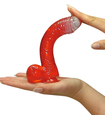 Dildo elastic cu ventuză