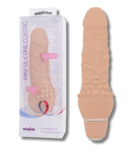 Vibrator mic din silicon de culoarea cărnii
