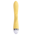 Vibrator galben cu proeminență pentru stimularea clitorisului