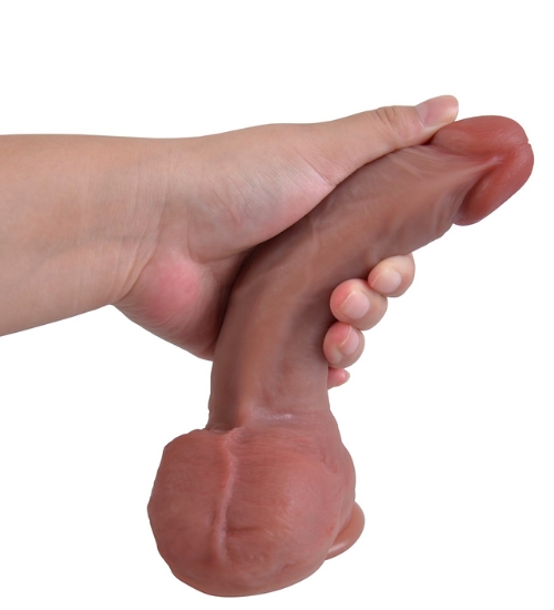 Dildo realist din silicon de 20 cm