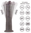 Dildo întunecat cu telecomandă wireless