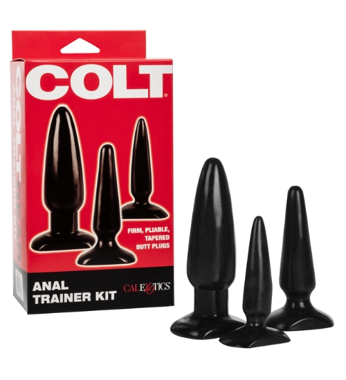 Trei dopuri anale cu gel Colt