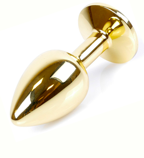 Plug anal cu cristal alb