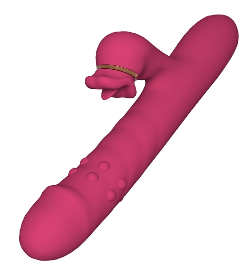 Vibrator roșu alternativ cu buze