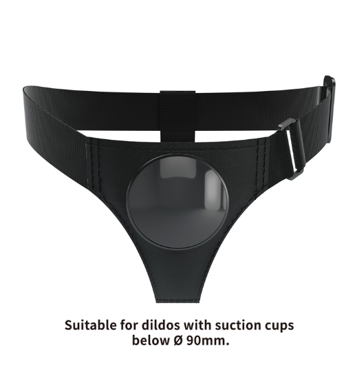 Harnașament Strap-on - Chiloți Harnașament Negru