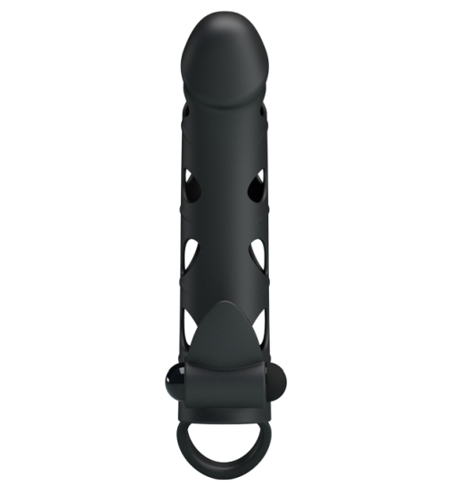 Capac pentru penis din silicon cu vibrații