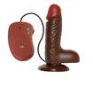 Vibrator cu ventuză maro