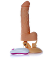 Vibrator realist cu ventuză reglabilă