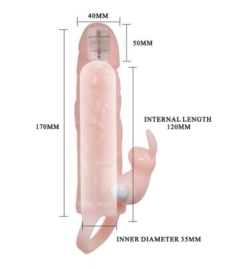 Topper vibrator cu iepuraș