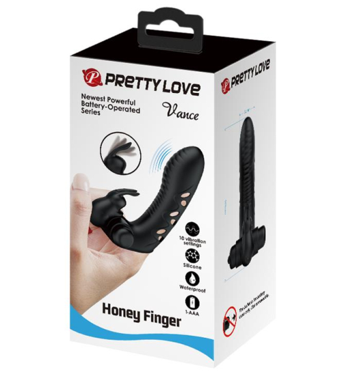 Negru vibratoare Finger pad