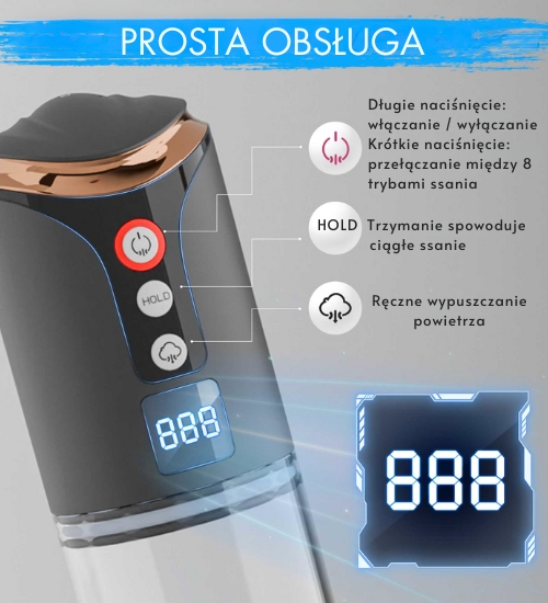 Pompă automată cu 8 moduri de aspirare