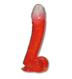 Dildo elastic cu ventuză