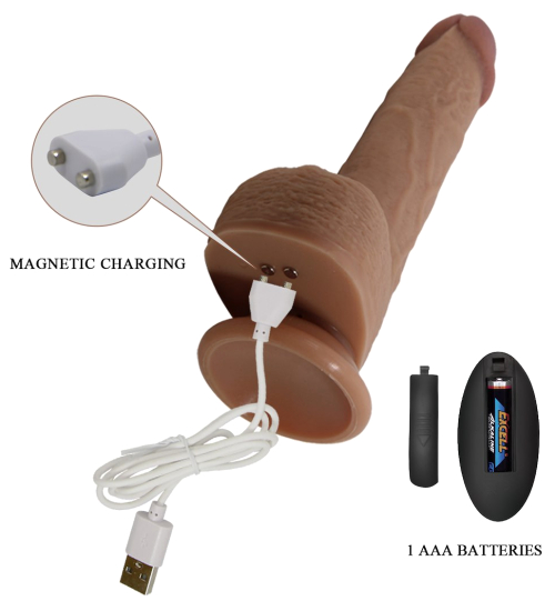 Vibrator Tommy realist cu telecomandă wireless