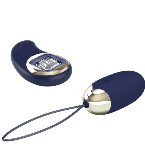 Ou violet vibrator cu telecomandă LCD