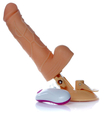 Vibrator realist cu ventuză reglabilă