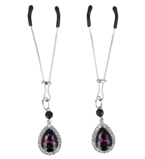 Cleme pentru sfârcuri - diamant violet