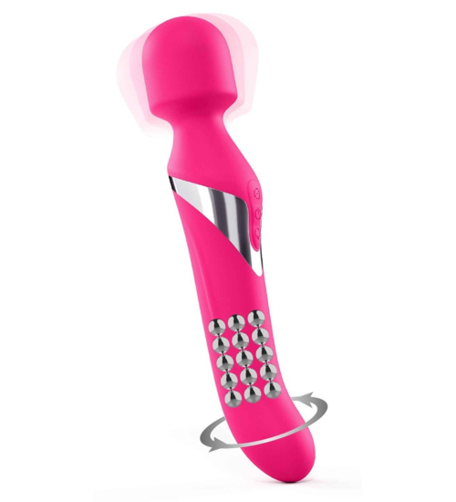 Vibrator rotativ cu dispozitiv de masaj - Dorcel