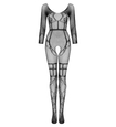 Bodystocking negru cu mânecă lungă