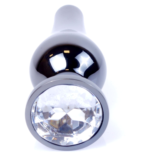 Plug anal negru cu diamant