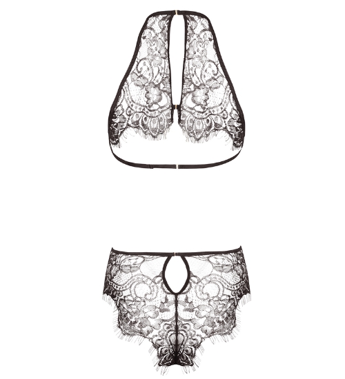 Body din dantelă cu fundiță decorativă