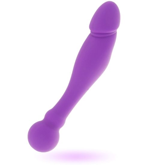 Dildo dublu mov flexibil